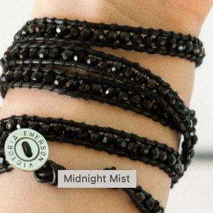 Victoria Emerson Black 5-Wrap Bracelet